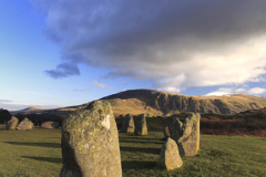 Landscape over Castlerigg Stone Circle near Keswick