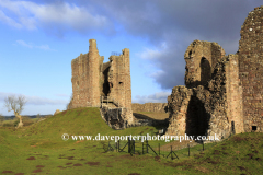 The ruins of Brough Castle, Brough village
