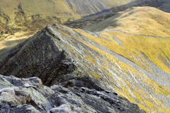 Frost on Sharp edge, Blencathra fell