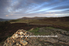 Sunset over Walla Crag fell