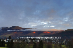 Sunrise, Skiddaw Little Man and Skiddaw fell, Keswick