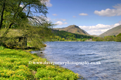 Spring view over Grasmere water