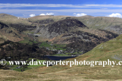 Helvellyn mountain Range and Patterdale valley