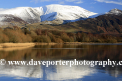 Snow on Skiddaw fell, Bassenthwaite lake
