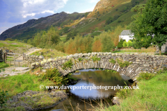 Packhorse bridge at Watendlath Tarn