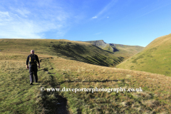 Walker up to Sharp edge, Blencathra fell
