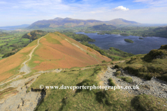 Cat Bells fell overlooking Derwentwater