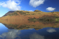 Whiteless Pike fell, reflected in Crummock Water