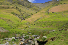 View of Blease Gill on Blencathra fell