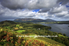 Stormy view over Skiddaw and Derwentwater