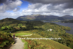 Stormy view over Skiddaw and Derwentwater