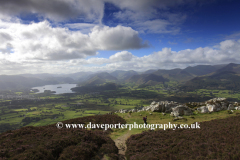 White stones rocks on Carl Side fell, Keswick