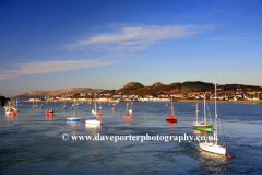 Boats in Afon Conwy, Conwy Town, Conwy