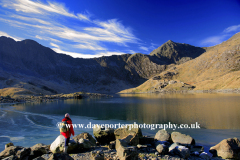 Walker, Mount Snowdon, Llyn Llydaw, Snowdonia