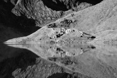 Mount Snowdon reflected in Llyn Llydaw Snowdonia