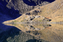 Mount Snowdon reflected in Llyn Llydaw
