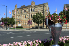 Exterior of Rugby School, Rugby town