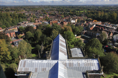 Warwick from the tower of St Marys Collegiate Church