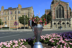 Exterior of Rugby School, Rugby town