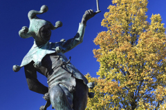 The Jester from Twelfth night in Stratford-upon-Avon