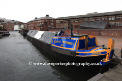 Narrowboats in Cambrian Wharf , Birmingham Canal