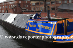 Narrowboats in Cambrian Wharf , Birmingham Canal