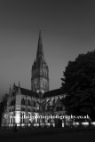 Salisbury Cathedral at night