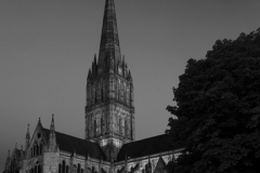 Salisbury Cathedral at night