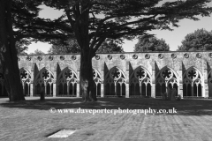 The Cloisters, 13th Century Salisbury Cathedral, Salisbury City, Wiltshire County, England, UK