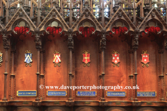 Interior view of the 13th Century Salisbury Cathedral, Salisbury City, Wiltshire County, England, UK