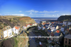 Fishing village of Staithes North Yorkshire Moors Coast