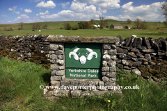 Yorkshire Dales National Park boundary sign