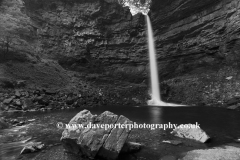 Hardraw Force waterfall, River Ure, Hardraw village