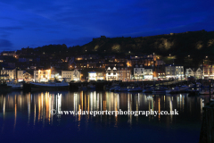 Dusk over Scarborough Harbour
