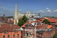 Rooftops view to York Minster, York City