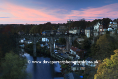 Sunset, Railway Viaduct, river Nidd, Knaresborough