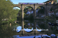 Trains crossing over the Viaduct, Knaresborough