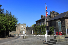 The village green and war memorial at Ripley village