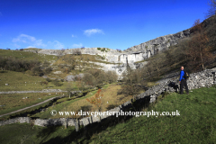 Malham Cove limestone cliffs, Malhamdale