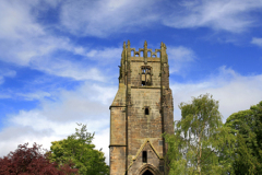 The bell tower in Friary gardens, Richmond Town