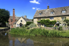 Watermill and Cottages, Lower Slaughter village