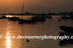 Sunset boats in Mudeford Quay, Christchurch