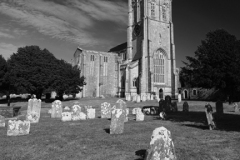 Summer view over Christchurch Priory