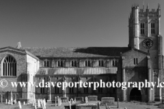 Summer view over Christchurch Priory