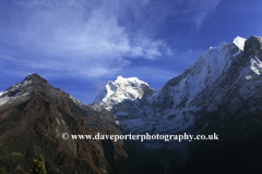Snow, Thangdeja Mountain, Himalayas, Nepal