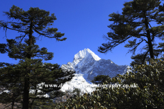 Snow, Thamsherku Mountain, Himalayas, Nepal