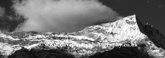 Snow, Konge mountain, Himalayas, Nepal