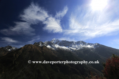 Snow, Thamsherku Mountain, Himalayas, Nepal