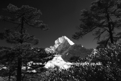 Snow, Thamsherku Mountain, Himalayas, Nepal