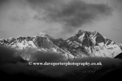 Sunset over Lhotse mountain, Himalayas, Nepal